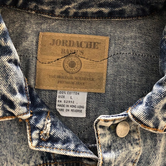 Vintage Jordache Harley Davidson Denim Jean Jacket - Picture 7 of 7